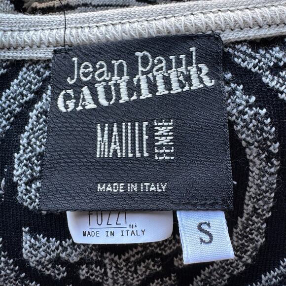 Vintage Y2K JEAN PAUL GAULTIER Iconic Wool Tattoo Dress - Picture 9 of 10
